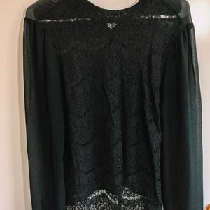 Forever 21 Lace Long Sleeve Top